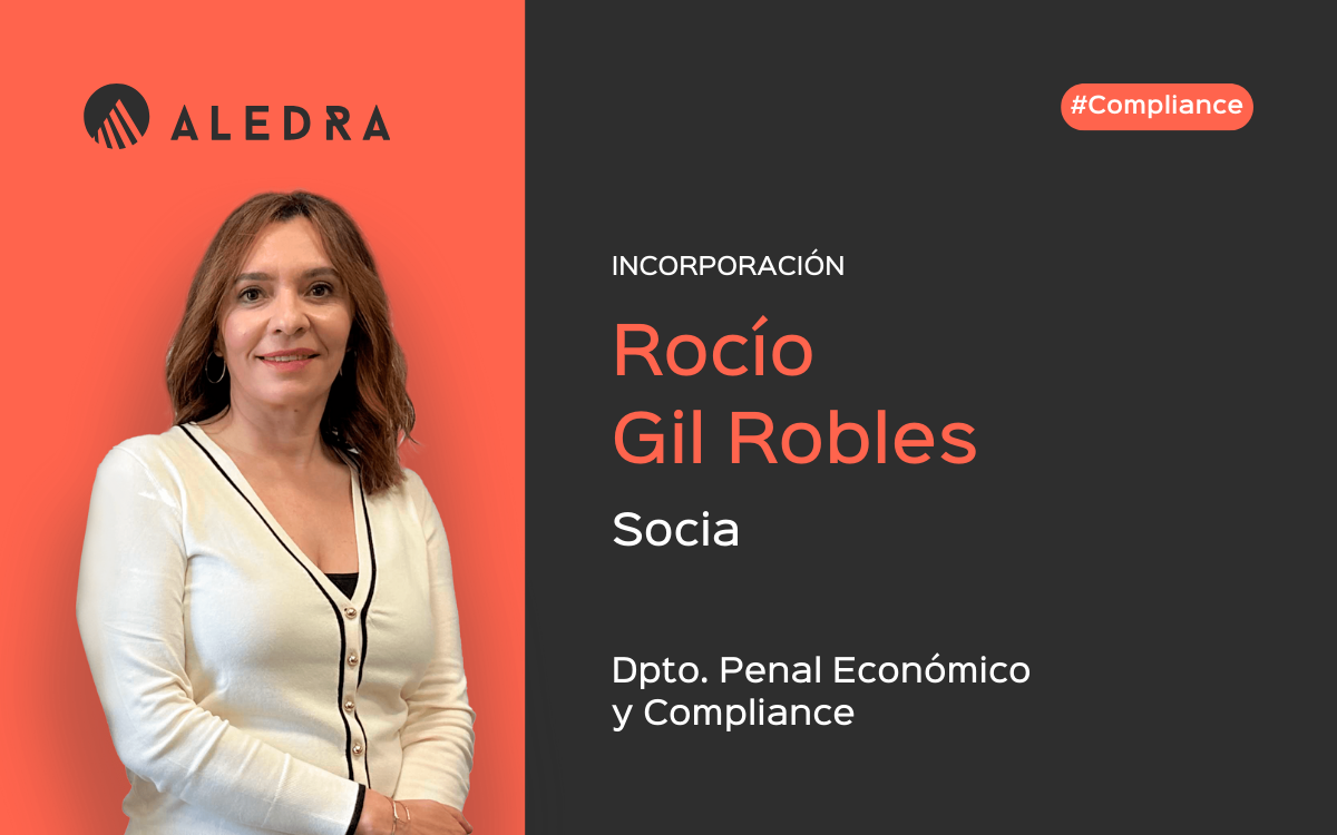 Aledra ficha a Rocío Gil Robles, de Ceca Magán, como socia del departamento de penal económico y ‘compliance’.